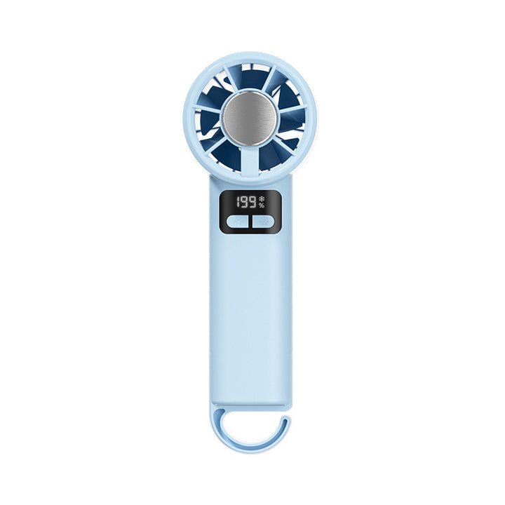 Ladies portable hand fan with temperature-controlled digital display Kalsten