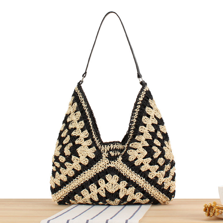 Macrame Crossbody Bag in Elegant Crocheted Design Kalsten