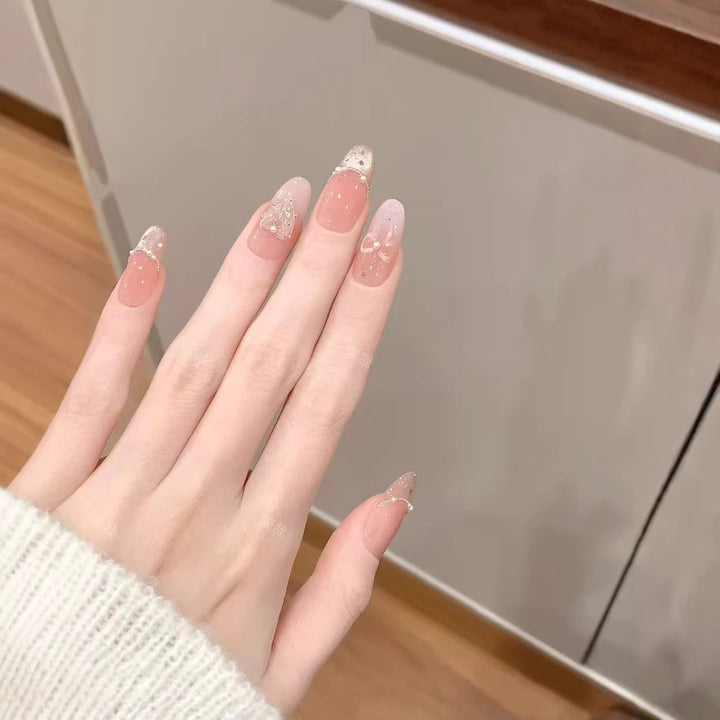 Elegant Decorative Press-On Nail Art