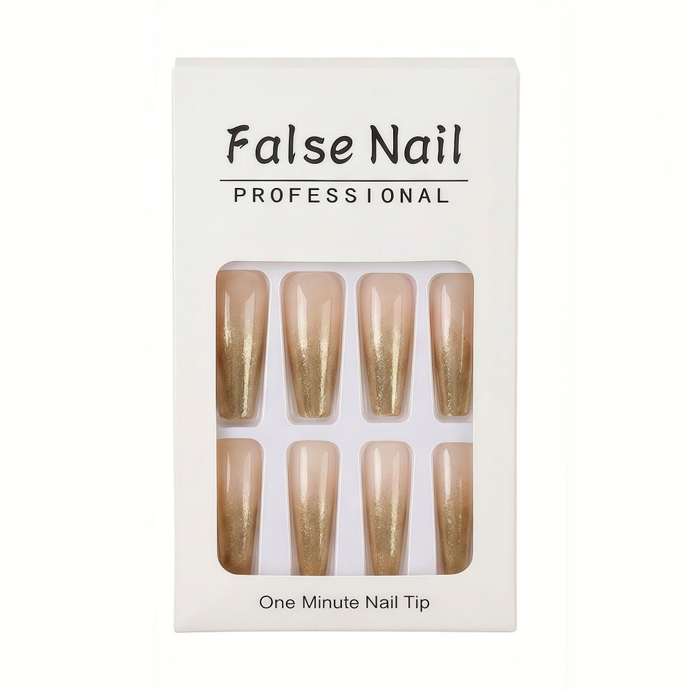 Artificial nails with elegant glitter gradient Kalsten