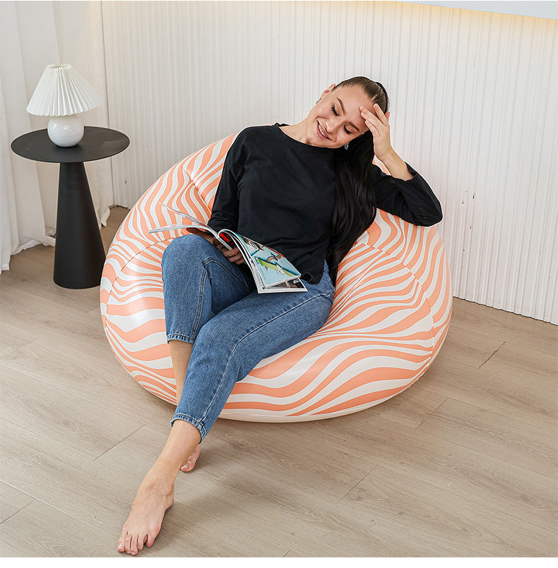 Women Inflatable Relax Lounge Chair with Footrest Kalsten