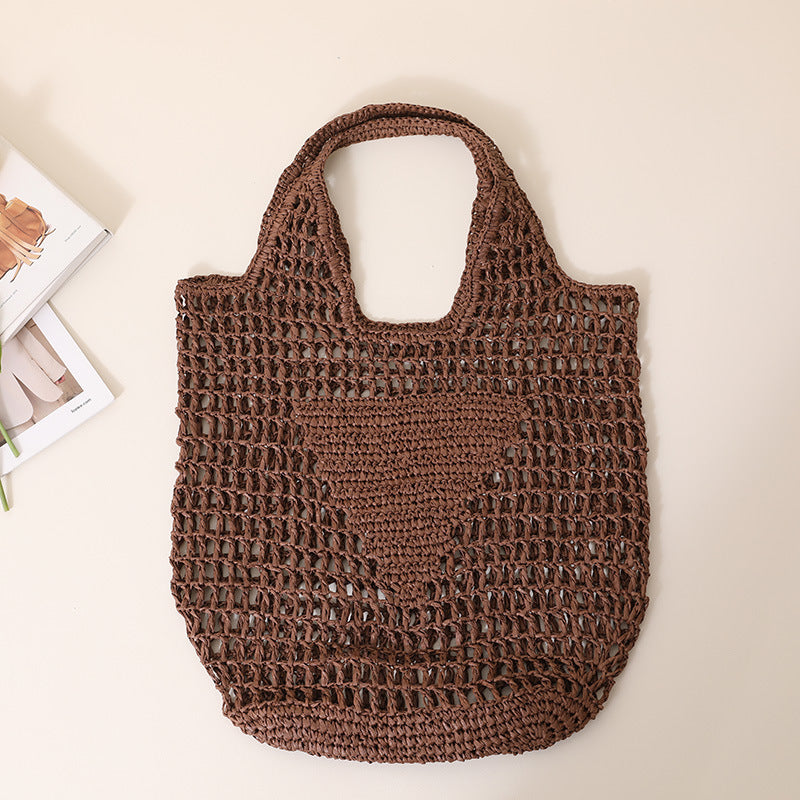 Coarse crochet bag with large handles Kalsten