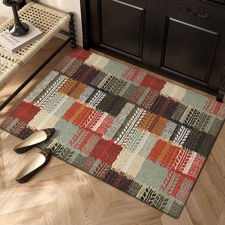 Colorful Checkered Entry Mat