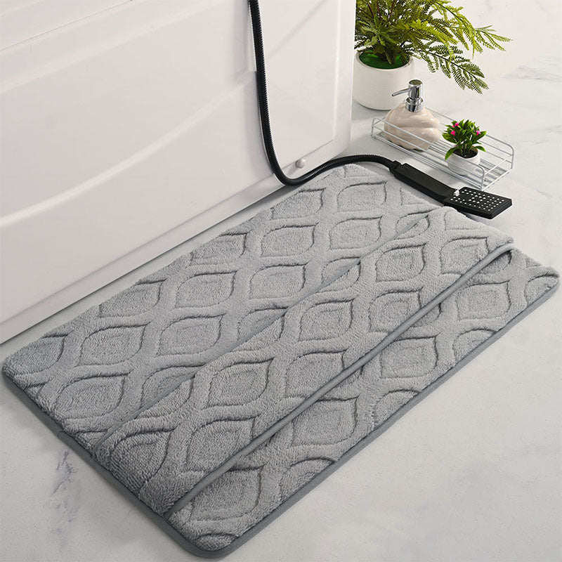 Plush Textured Bathroom Comfort Mat Kalsten