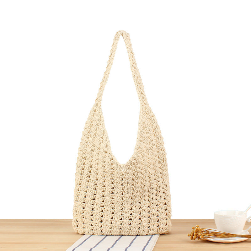 Handbag Made of Hand-Knotted Natural Material Kalsten
