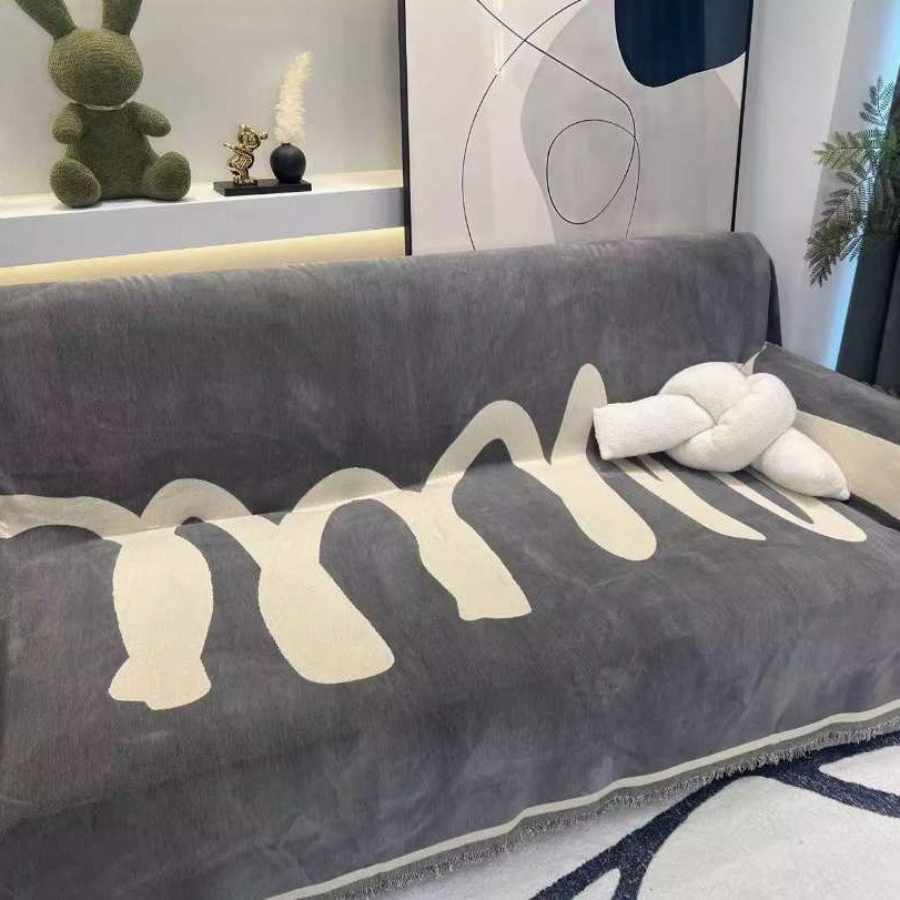 Artistic Abstract Pattern Sofa Throw Blanket