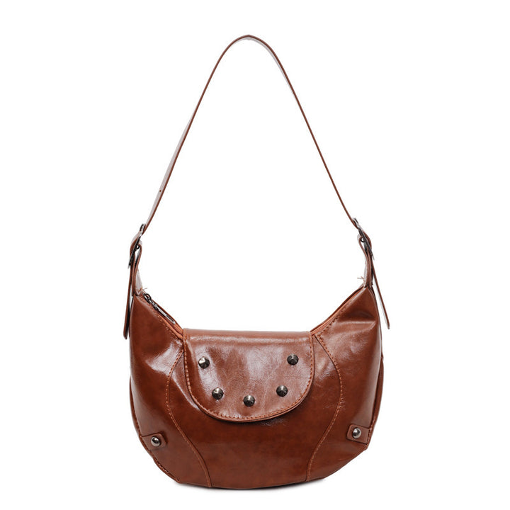 Stylish Leather Hobo Bag Kalsten