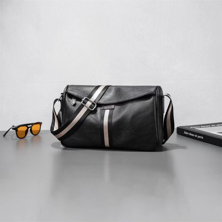 Versatile Leather Messenger Bag