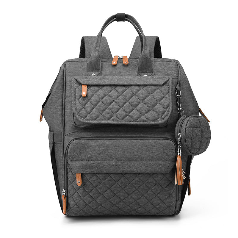 Quilted Multi-Functional Diaper Backpack Kalsten