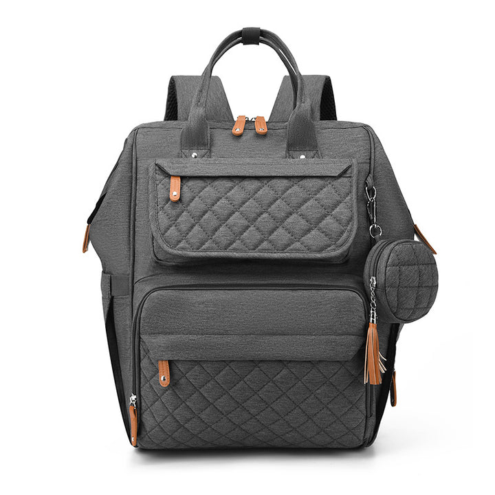 Quilted Multi-Functional Diaper Backpack Kalsten