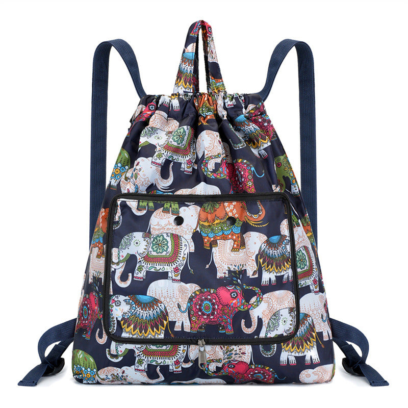Lightweight Floral Drawstring Backpack Kalsten