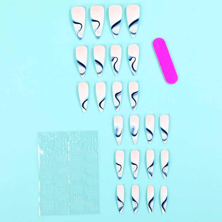 Professional artificial nails with elegant designs Kalsten