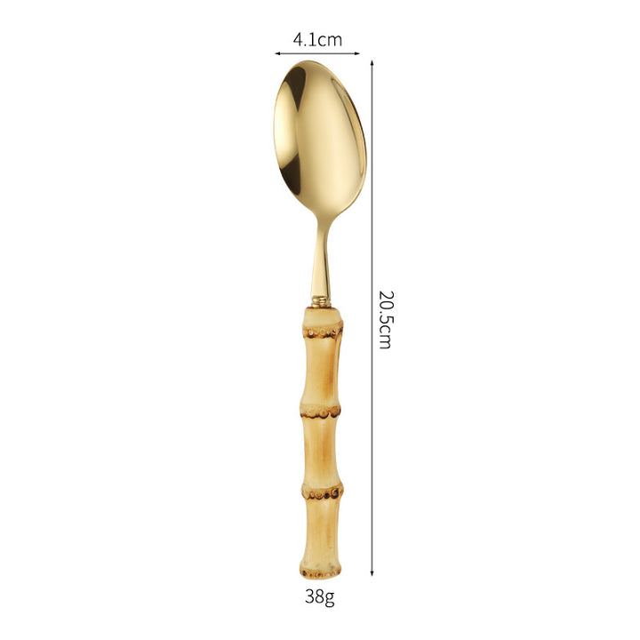 Bamboo Handle Salad Fork Kalsten