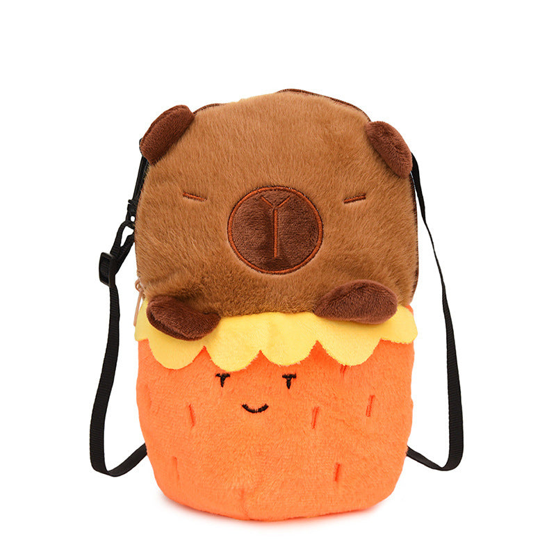 Plush Shoulder Bag with Cute Dessert Design Kalsten