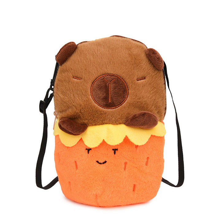 Plush Shoulder Bag with Cute Dessert Design Kalsten
