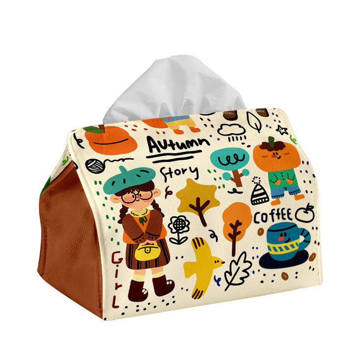 Decorative Cartoon-Themed Tissue Box Cover Kalsten