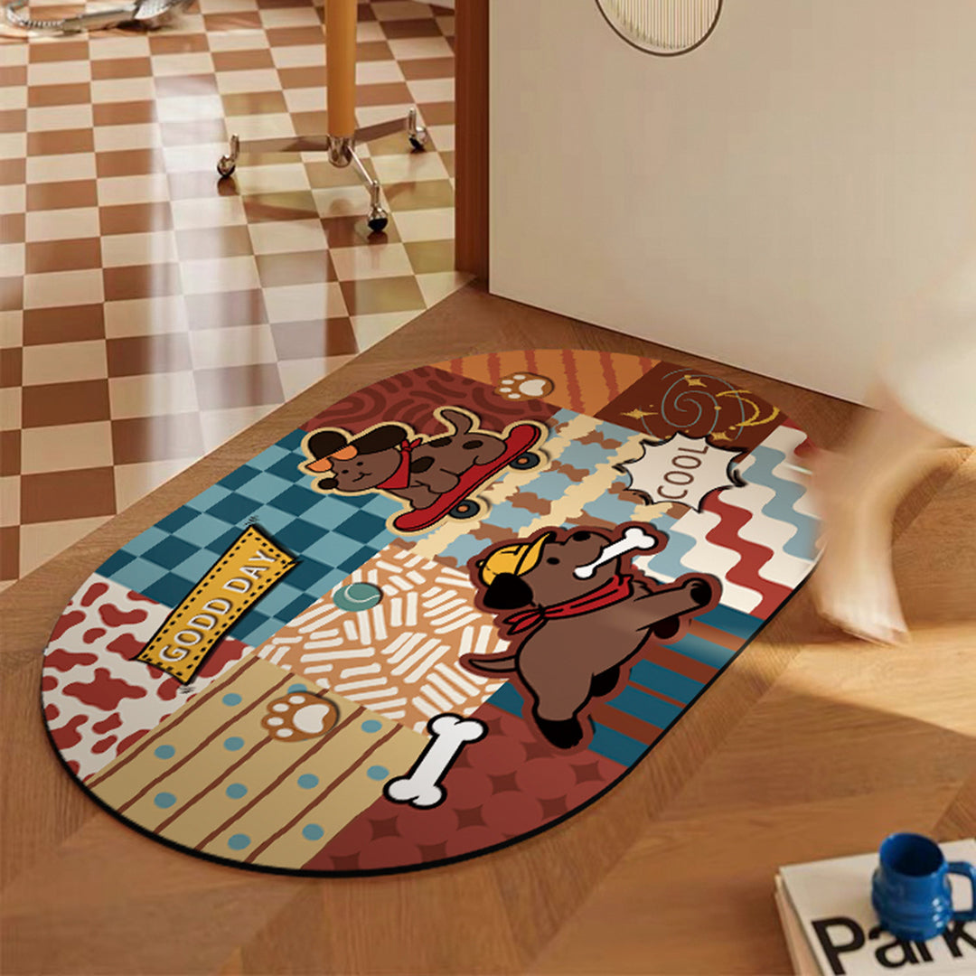 Geometric Pattern Floor Mat