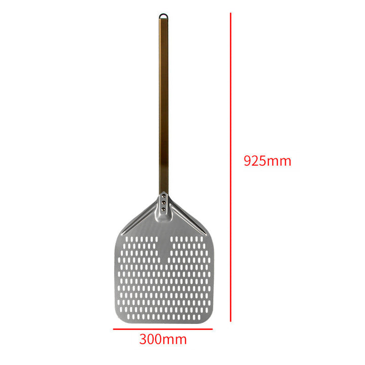 perforated aluminum pizza peel with extra-long ergonomic handle Kalsten