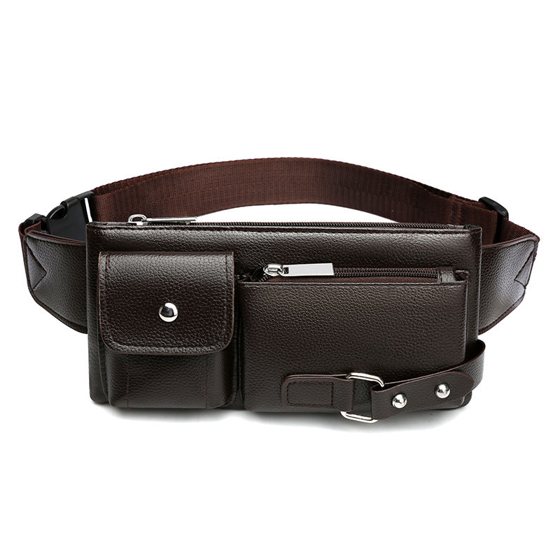 Fashionable Leather Messenger Belt Bag