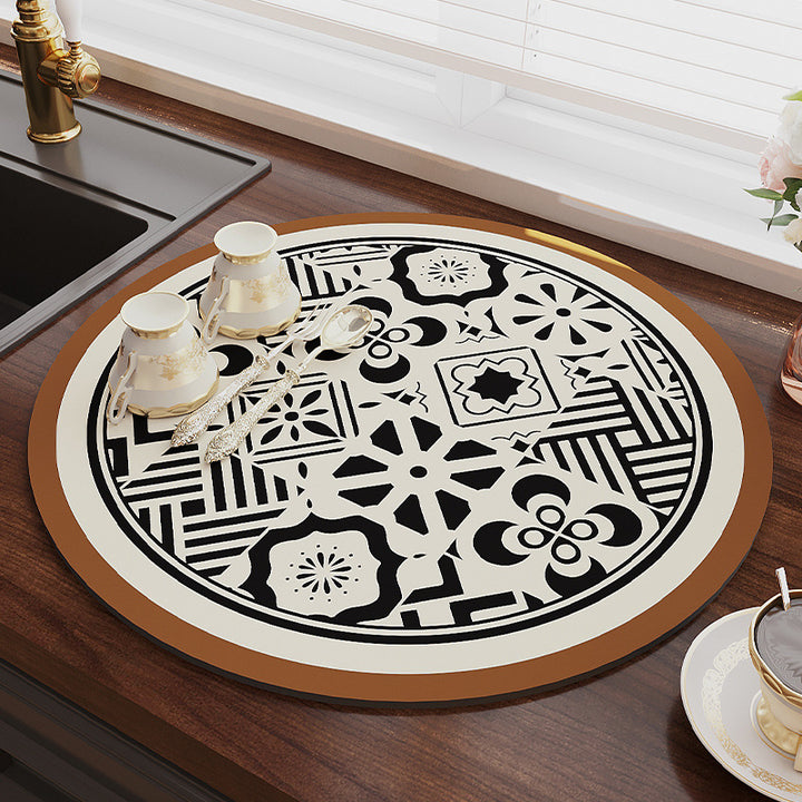 Stylish Geometric Kitchen Mat Kalsten