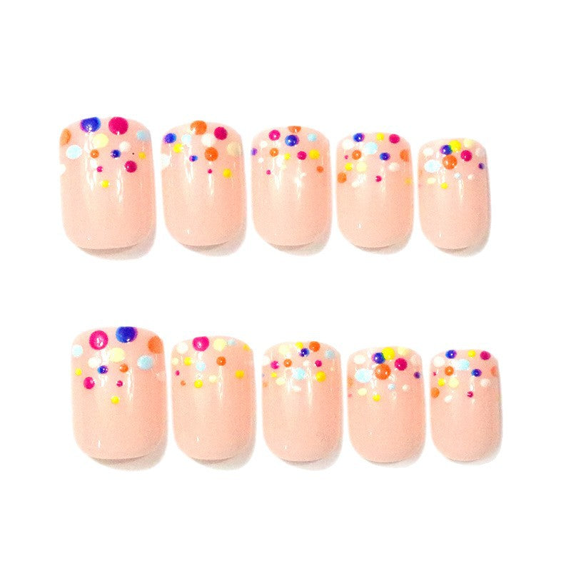 Colorful Dotted Nail Art Enhancements Kalsten