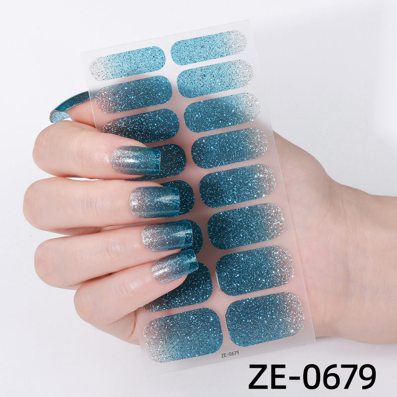 Glitter Ombre Nail Wraps  1790954415