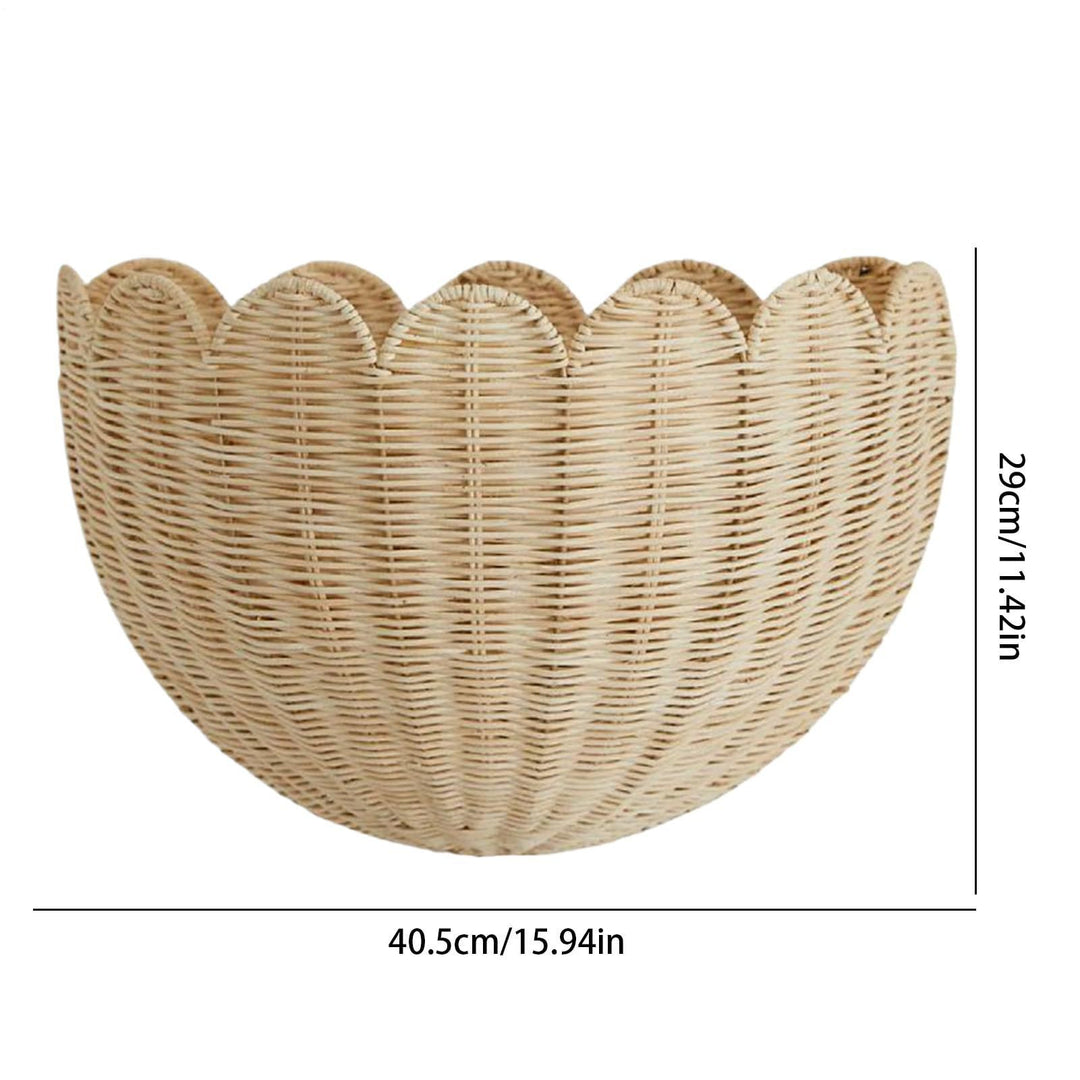 Decorative Scalloped Woven Basket Kalsten