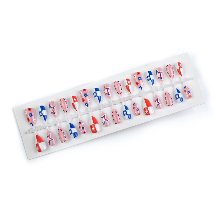 Patriotic Themed Press-On Nail Art