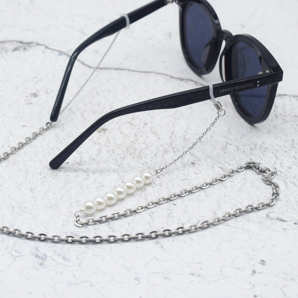 Elegant Pearl Bead Eyewear Holder Chain Kalsten