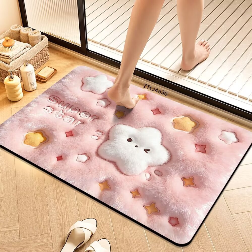 Plush Money-Themed Bath Mat Kalsten