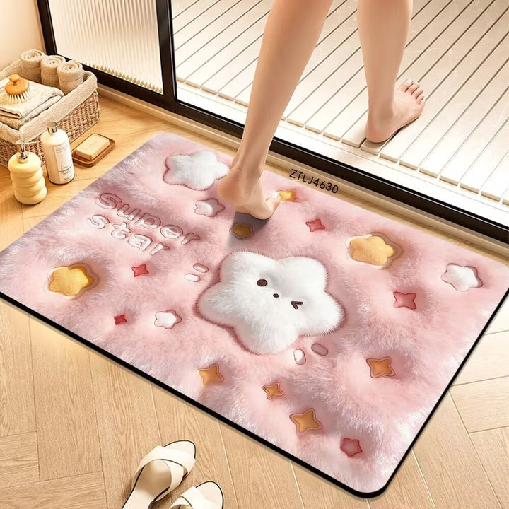 Plush Money-Themed Bath Mat Kalsten