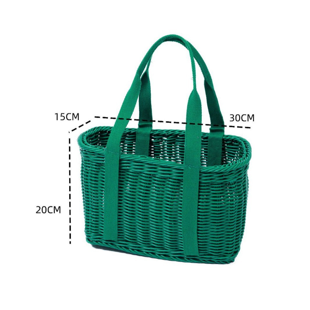 Stylish Woven Basket Bag Kalsten