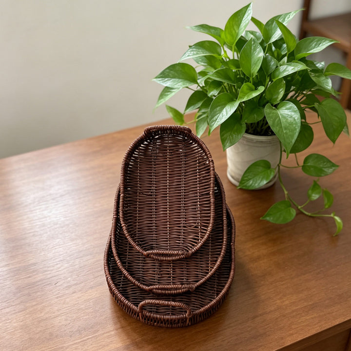 Natural Woven Serving Tray Kalsten