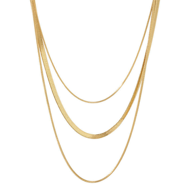 Triple Layered Chain Necklace Kalsten