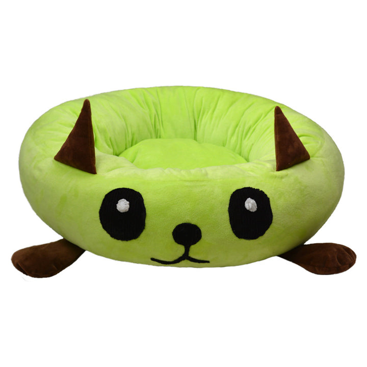 Cute Animal-Themed Plush Dog Bed