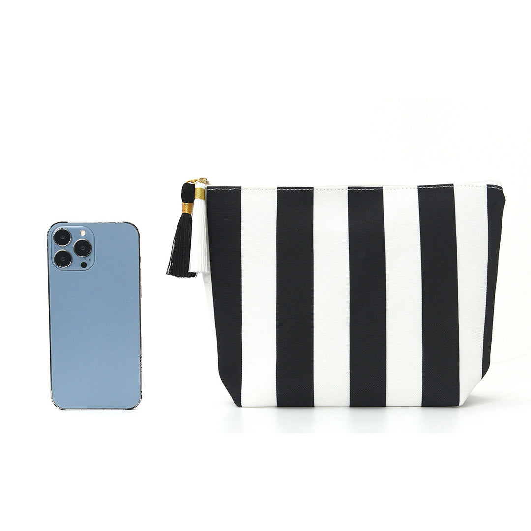 Cosmetic bag with sophisticated stripe pattern Kalsten