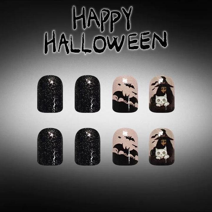 Acrylic nail set with creepy Halloween motif Kalsten