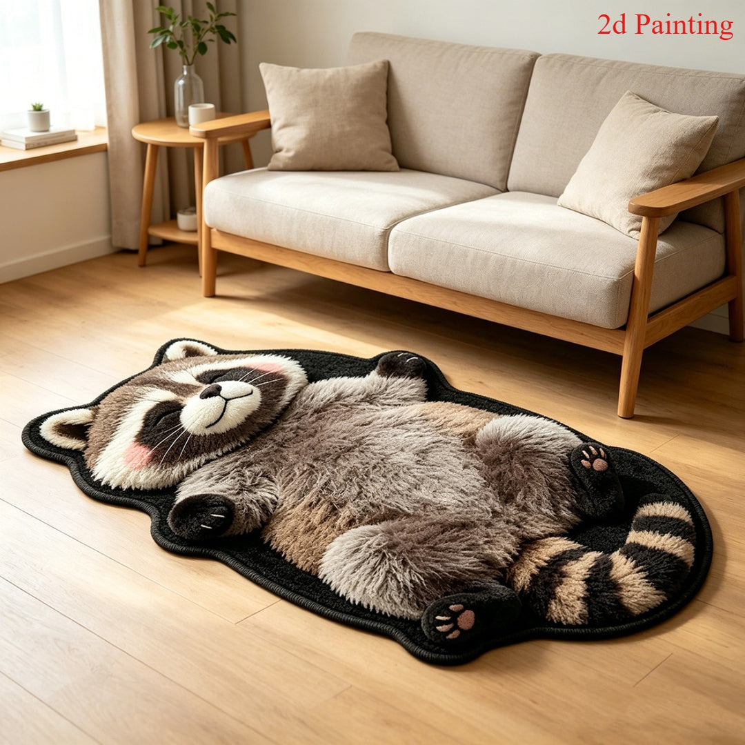 Cute Cartoon Dog Shaped Area Rug