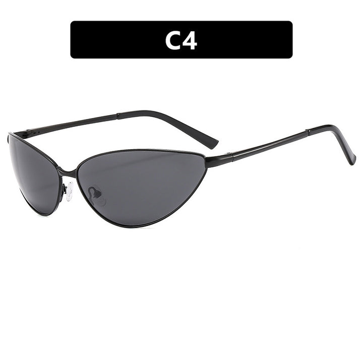 Women's Cat-Eye Sunglasses with Fashionable Metal Frame Kalsten