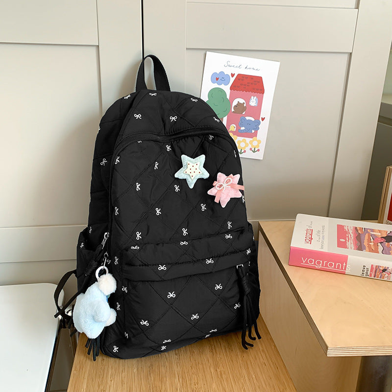 Quilted Playful Design Backpack Kalsten