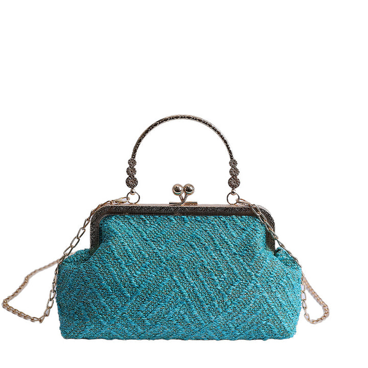 Vintage-Inspired Textured Crossbody Bag Kalsten