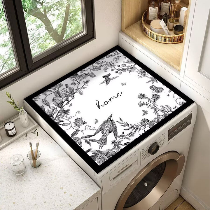 Decorative Floral Laundry Room Counter Mat Kalsten