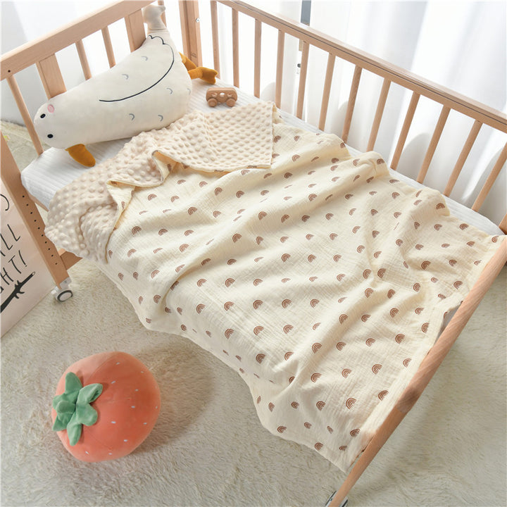 Plush Quilted Double-Sided Baby Blanket kalsten