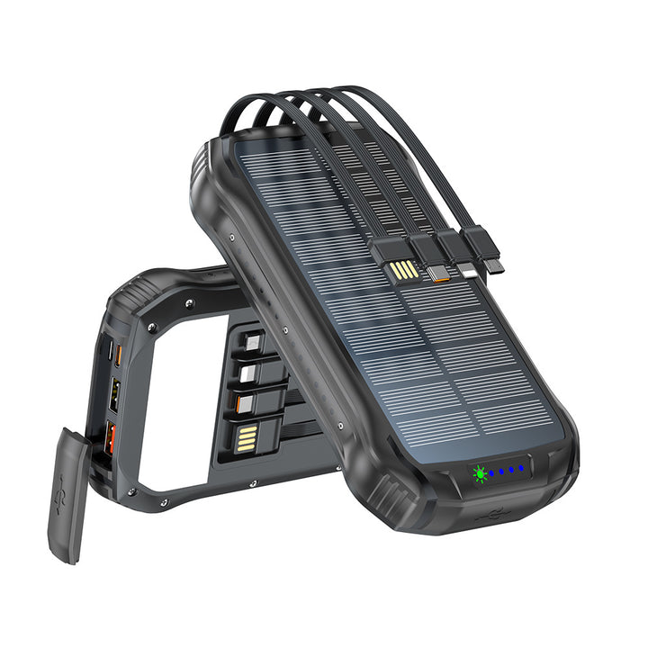 Robust solar power bank with fast charging function and integrated LED lamp Kalsten