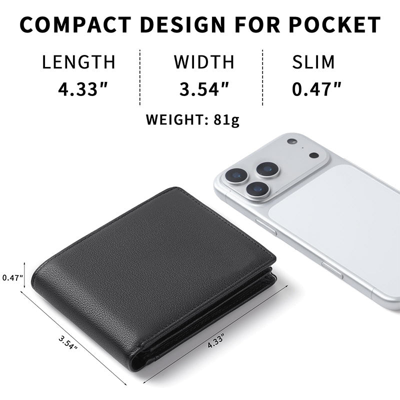 Dual-Compartment Leather Wallet Kalsten