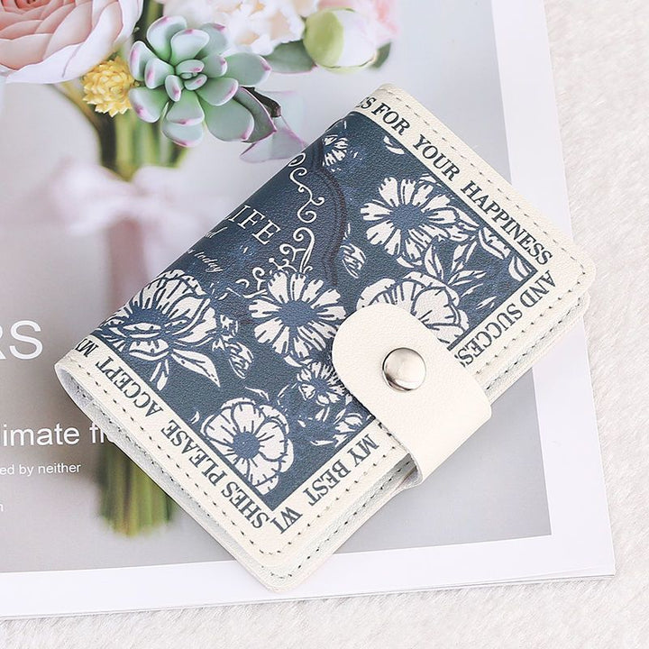 Elegant Rose Print Wallet Kalsten