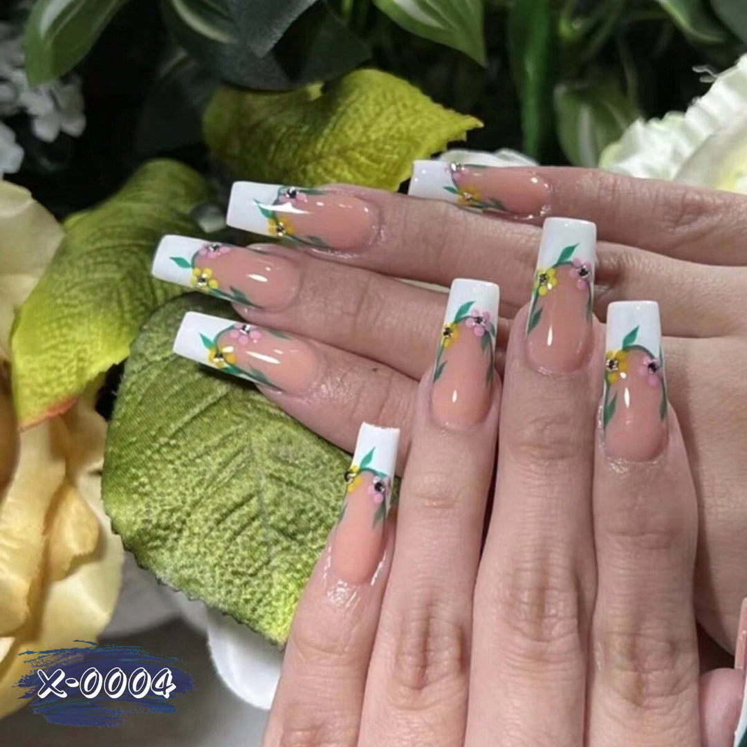 Floral Design Acrylic Nail Art Set