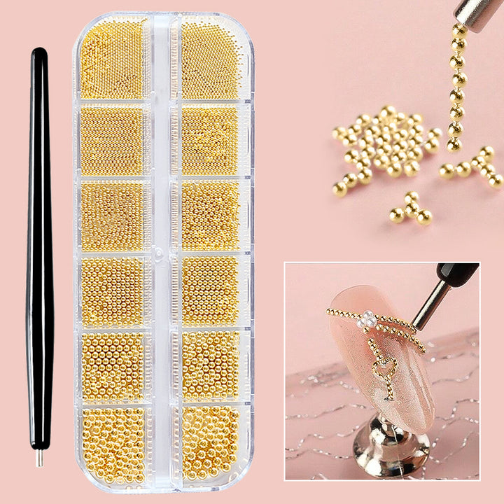 Decorative Nail Art Beads Set