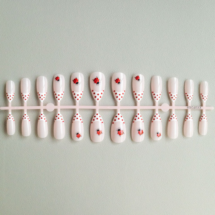 Artistic Ladybug-Themed Nail Art Kit