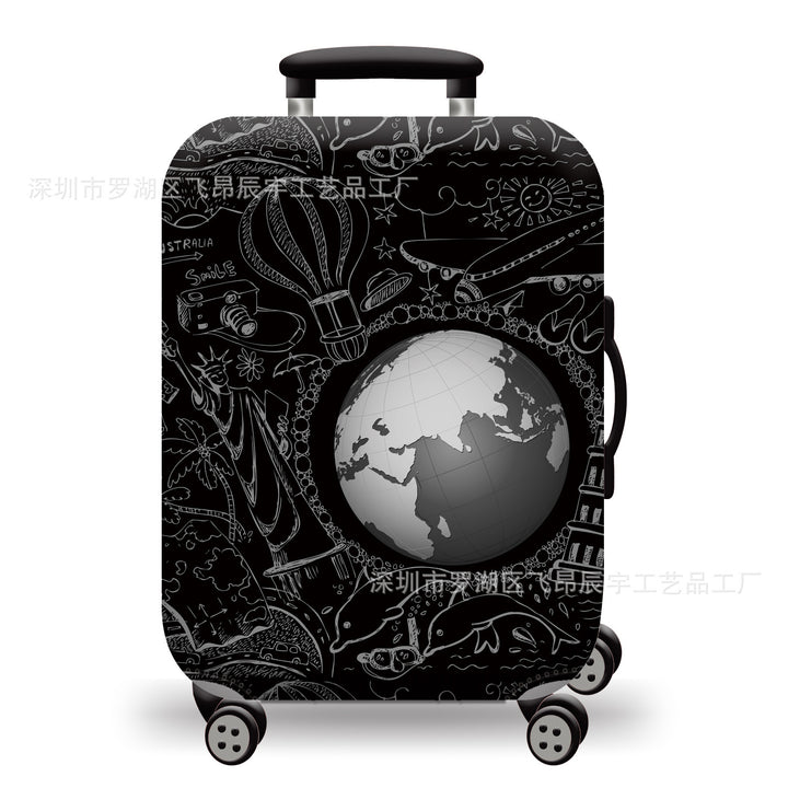 Hard Shell Luggage with Earth Design Kalsten